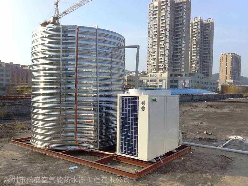 福州市工廠美的5P空氣能熱泵熱水器安裝及蒸發器關鍵技術解析